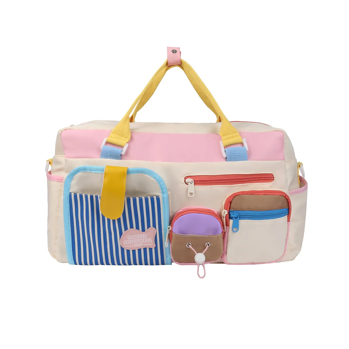 Duffle Bag Water-Resistant Multiple Compartments Adjustable Shoulder Strap
