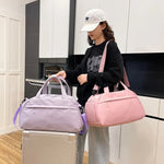 Duffle Bag Water-Resistant Multiple Compartments Detachable Shoulder Strap