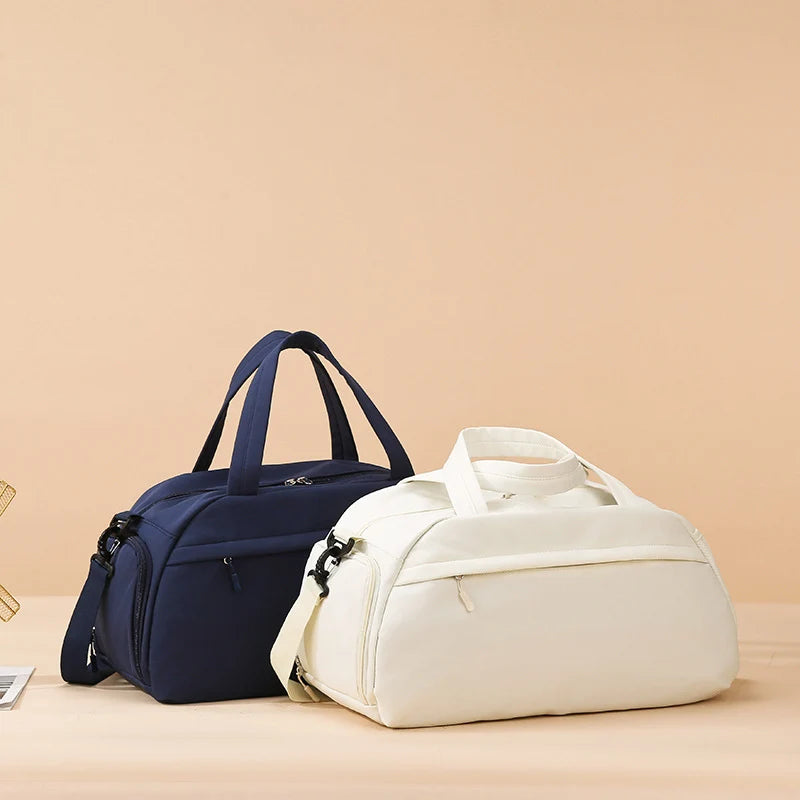 Duffle Bag Water-Resistant Multiple Compartments Detachable Shoulder Strap