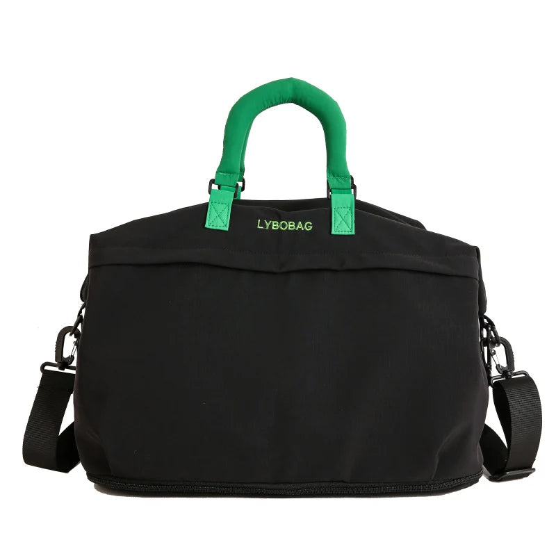Duffle Bag Water-Resistant Multiple Compartments & Detachable Strap