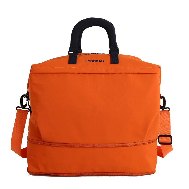 Duffle Bag Water-Resistant Multiple Compartments & Detachable Strap