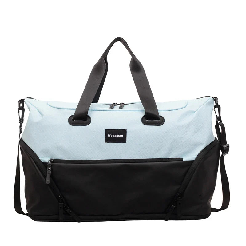 Duffle Bag Water-Resistant Multiple Compartments Detachable Strap