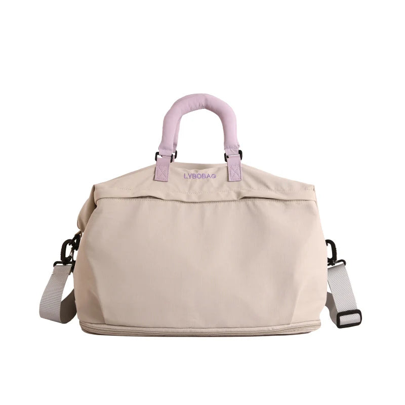 Duffle Bag Water-Resistant Multiple Compartments & Detachable Strap