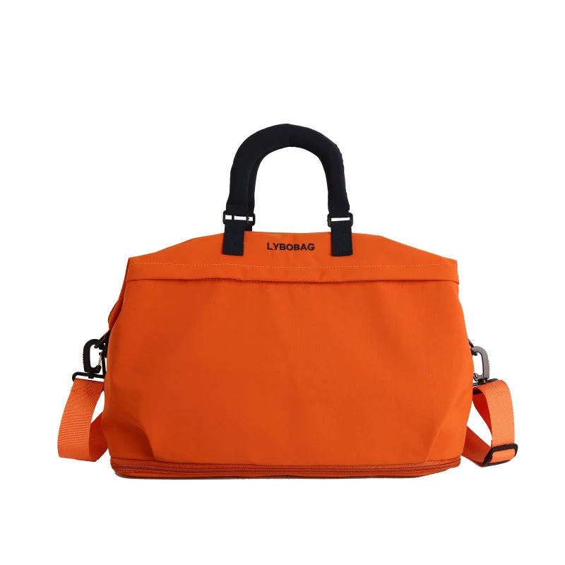 Duffle Bag Water-Resistant Multiple Compartments & Detachable Strap