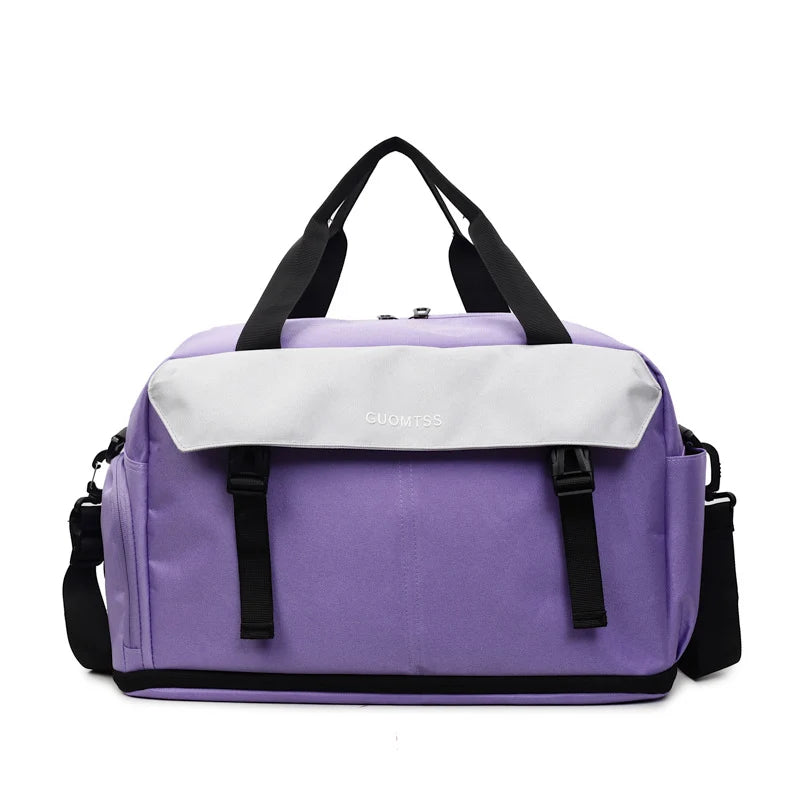 Duffle Bag Water-Resistant Multiple Compartments Padded Strap