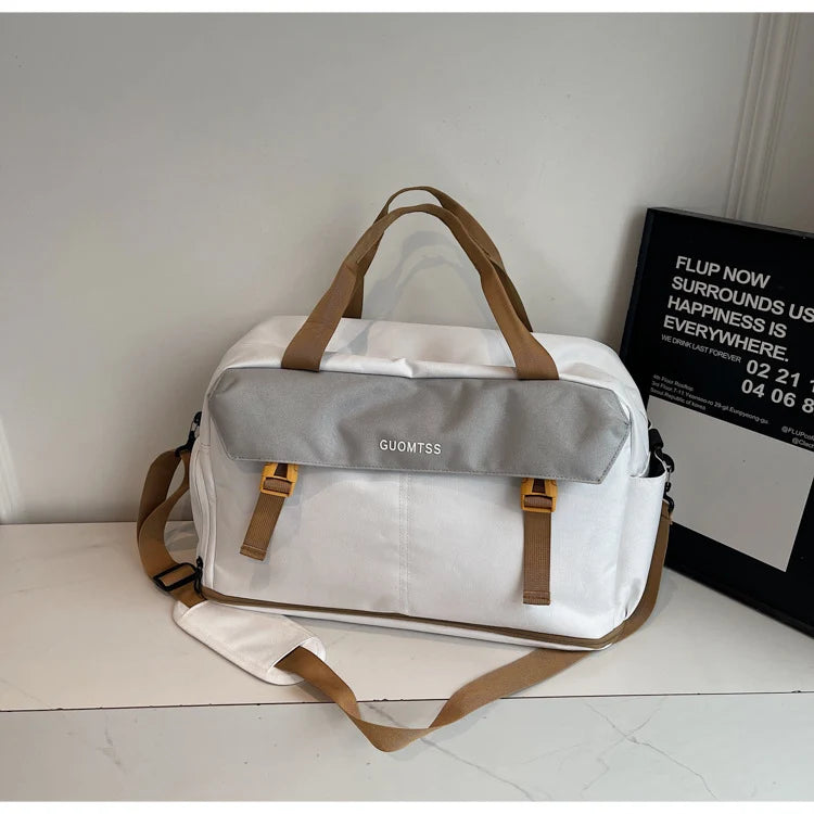 Duffle Bag Water-Resistant Multiple Compartments Padded Strap