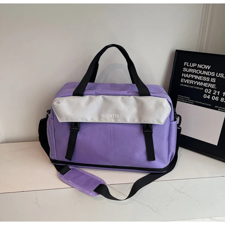 Duffle Bag Water-Resistant Multiple Compartments Padded Strap