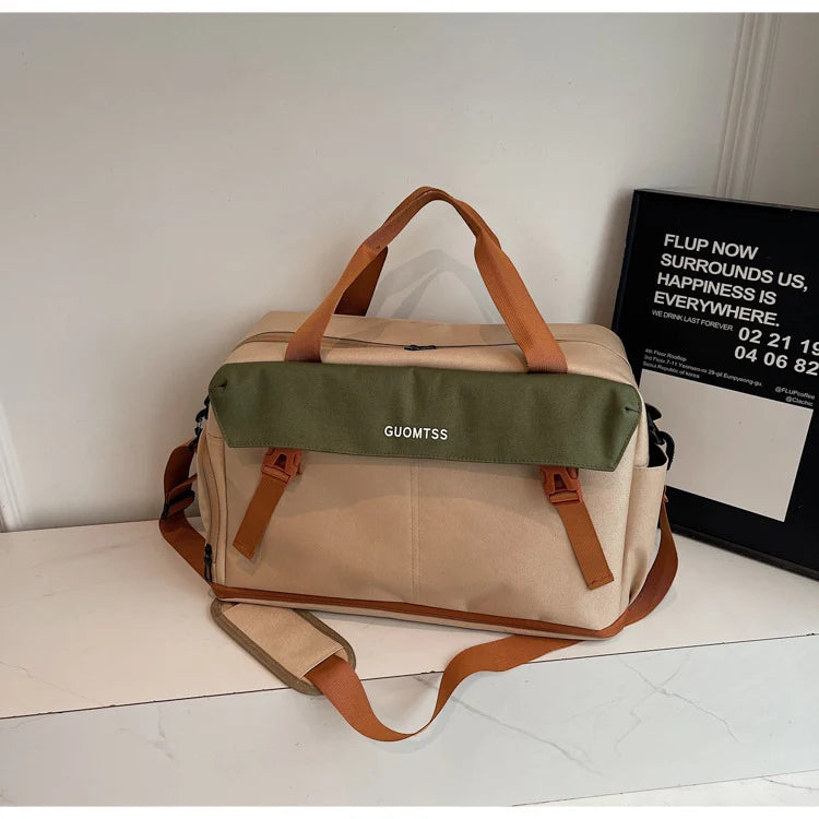 Duffle Bag Water-Resistant Multiple Compartments Padded Strap