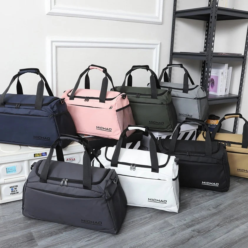 Duffle Bag Water-Resistant Multiple Compartments & Shoe Pocket