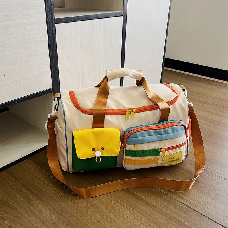Duffle Bag Water-Resistant Multiple Pockets