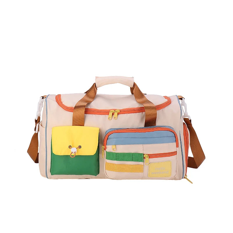 Duffle Bag Water-Resistant Multiple Pockets