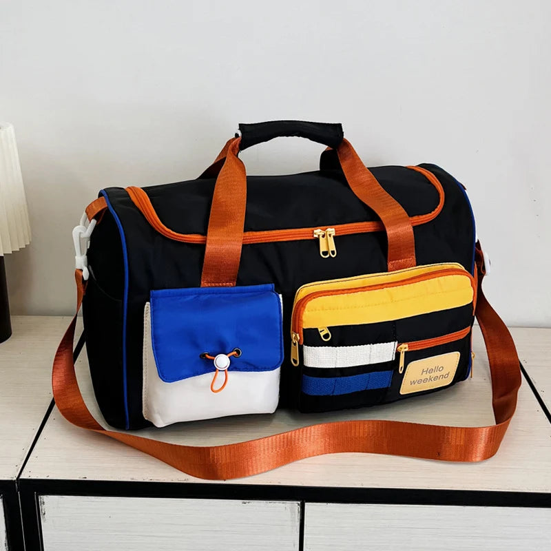 Duffle Bag Water-Resistant Multiple Pockets