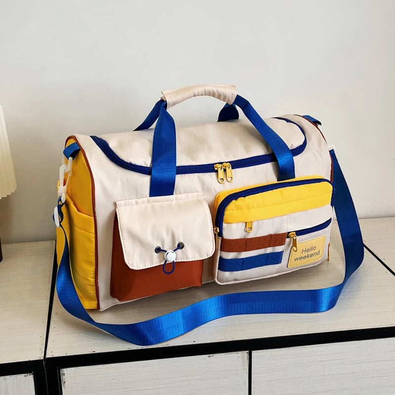 Duffle Bag Water-Resistant Multiple Pockets