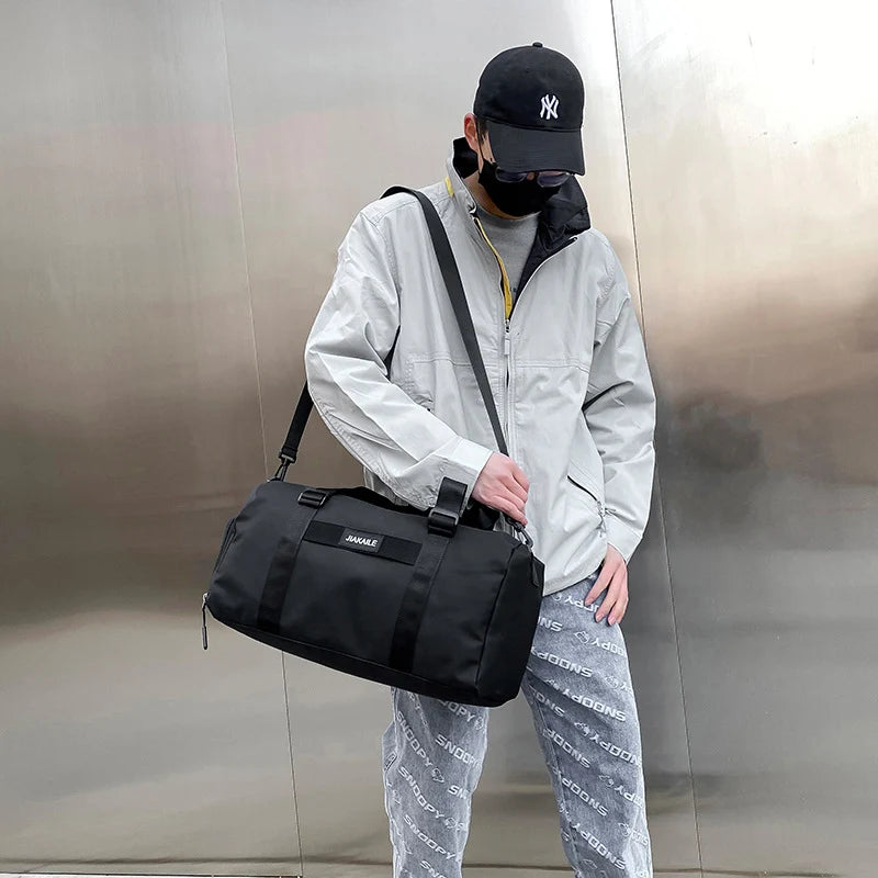 Duffle Bag Water-Resistant Multiple Pockets & Adjustable Shoulder Strap