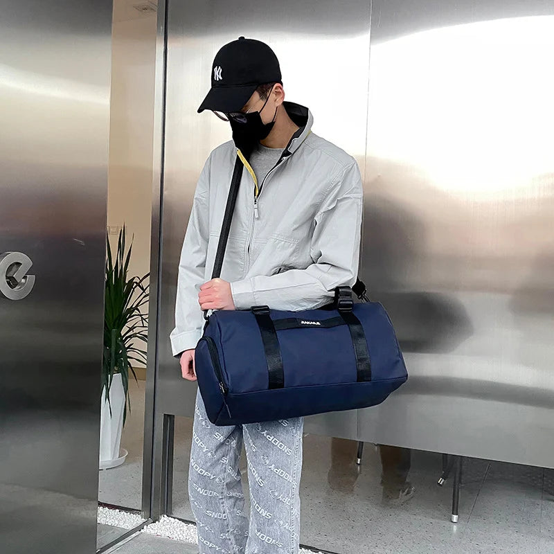Duffle Bag Water-Resistant Multiple Pockets & Adjustable Shoulder Strap
