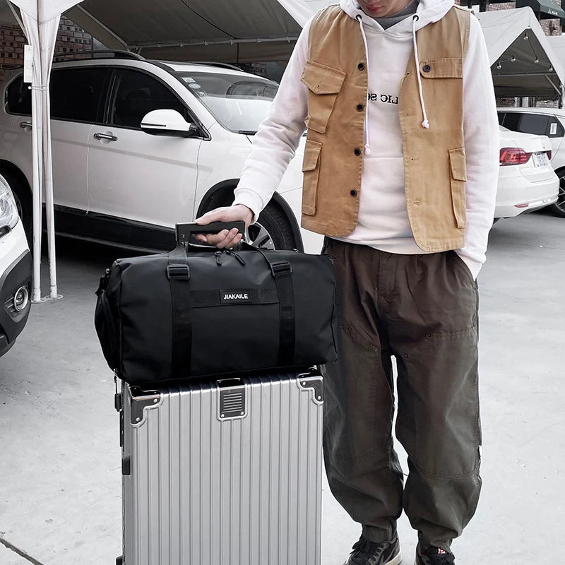 Duffle Bag Water-Resistant Multiple Pockets & Adjustable Shoulder Strap