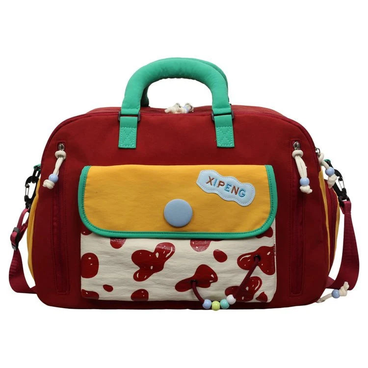 Duffle Bag Water-Resistant Multiple Pockets Adjustable Shoulder Strap