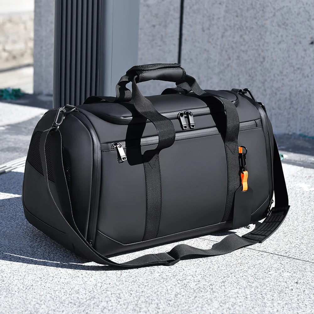 Duffle Bag Water-Resistant Multiple Pockets & Adjustable Strap