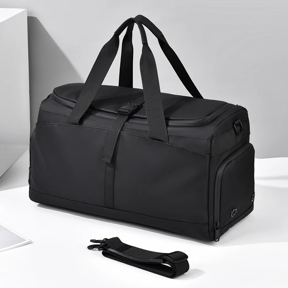 Duffle Bag Water-Resistant Multiple Pockets & Adjustable Strap
