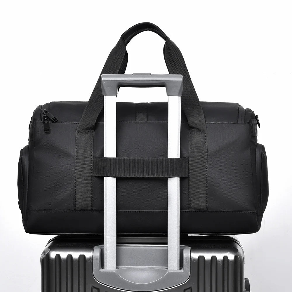 Duffle Bag Water-Resistant Multiple Pockets & Adjustable Strap