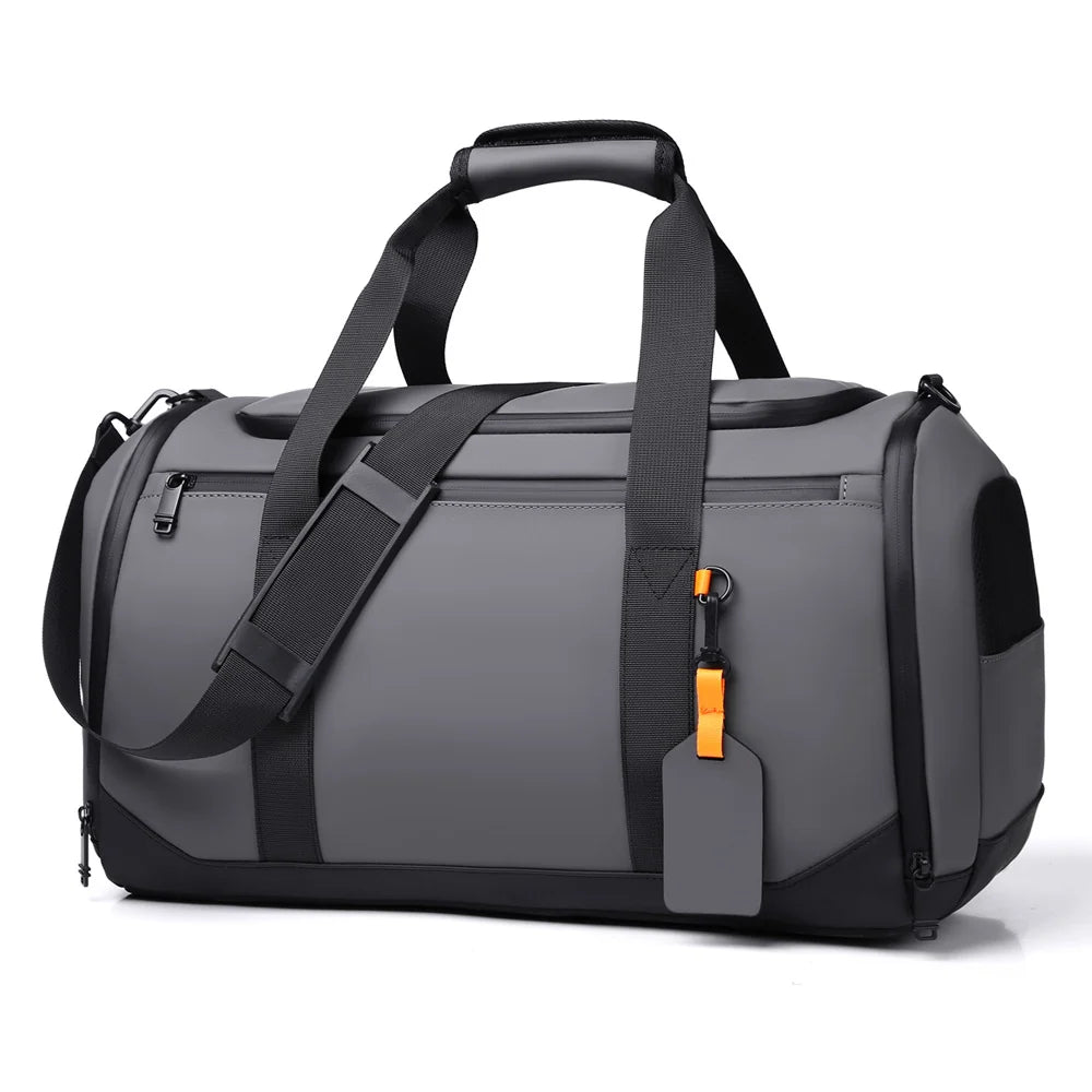 Duffle Bag Water-Resistant Multiple Pockets & Adjustable Strap