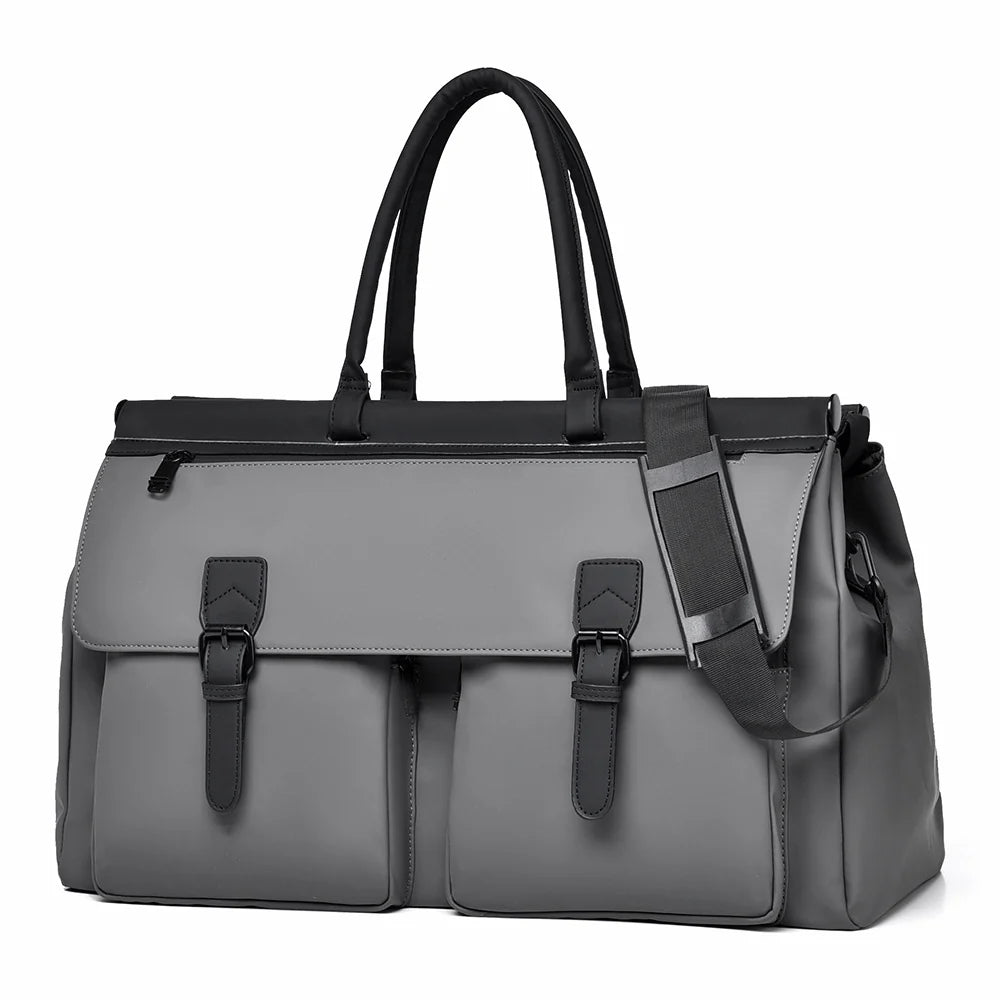 Duffle Bag Water-Resistant Multiple Pockets & Adjustable Strap