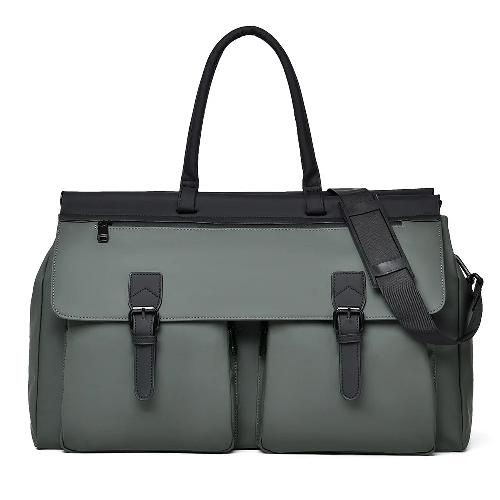 Duffle Bag Water-Resistant Multiple Pockets & Adjustable Strap