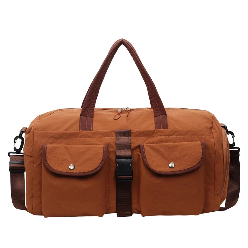 Duffle Bag Water-Resistant Multiple Pockets & Adjustable Strap