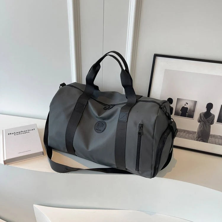 Duffle Bag Water-Resistant Multiple Pockets & Adjustable Strap