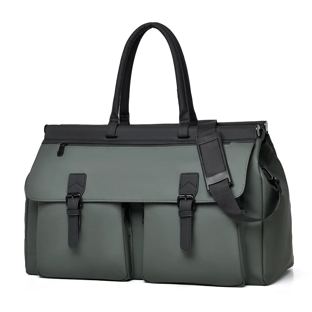 Duffle Bag Water-Resistant Multiple Pockets & Adjustable Strap