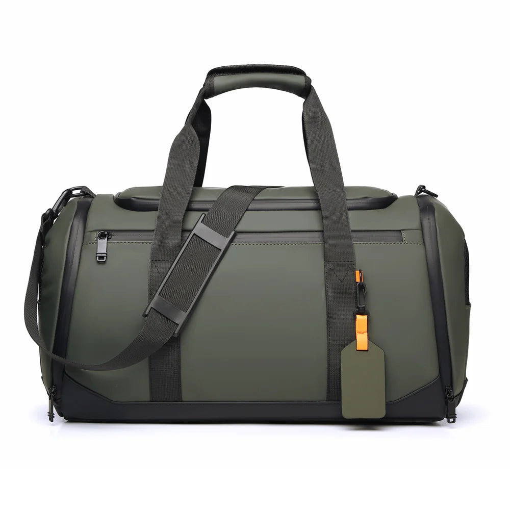Duffle Bag Water-Resistant Multiple Pockets & Adjustable Strap