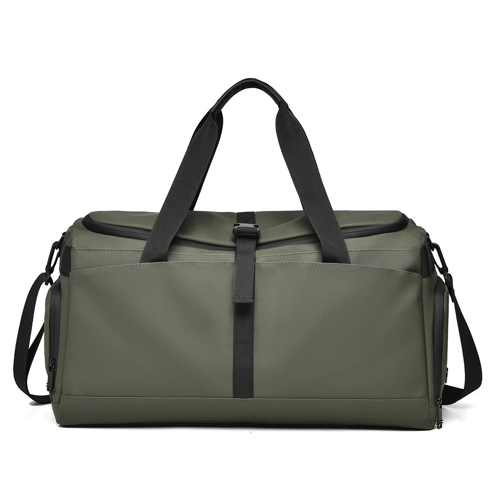 Duffle Bag Water-Resistant Multiple Pockets & Adjustable Strap