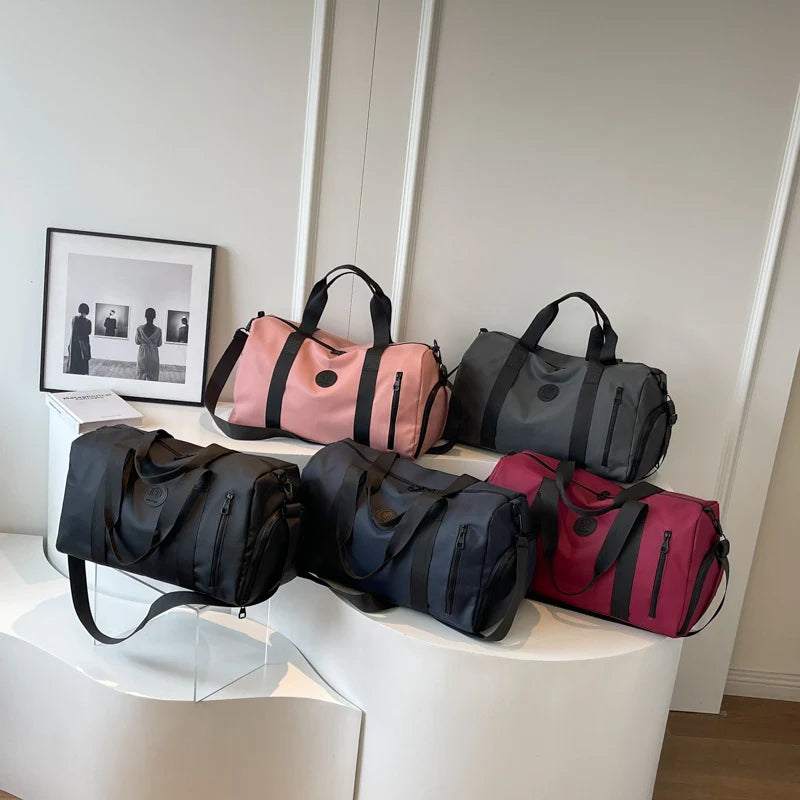 Duffle Bag Water-Resistant Multiple Pockets & Adjustable Strap