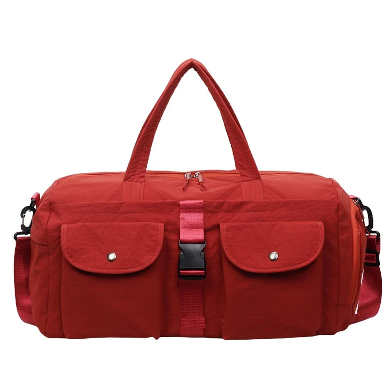 Duffle Bag Water-Resistant Multiple Pockets & Adjustable Strap