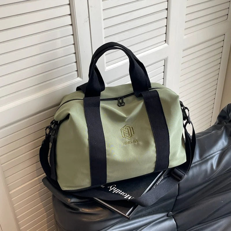 Duffle Bag Water-Resistant Multiple Pockets & Adjustable Strap