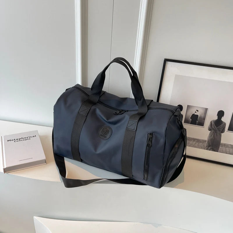 Duffle Bag Water-Resistant Multiple Pockets & Adjustable Strap