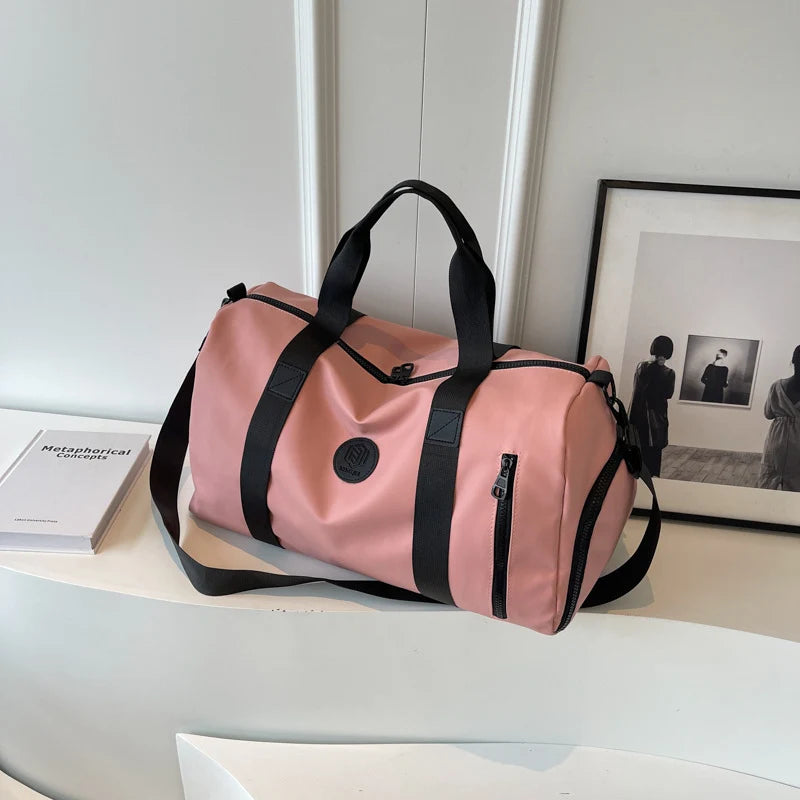 Duffle Bag Water-Resistant Multiple Pockets & Adjustable Strap