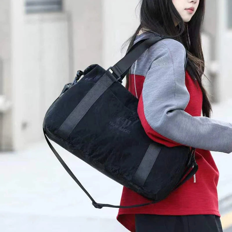 Duffle Bag Water-Resistant Multiple Pockets & Detachable Strap