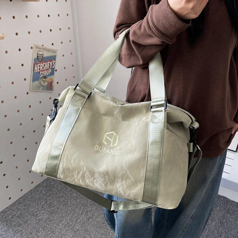 Duffle Bag Water-Resistant Multiple Pockets & Detachable Strap