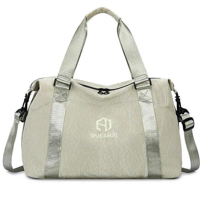 Duffle Bag Water-Resistant Multiple Pockets & Detachable Strap
