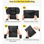 Duffle Bag Water-Resistant Multiple Pockets & Padded Handles