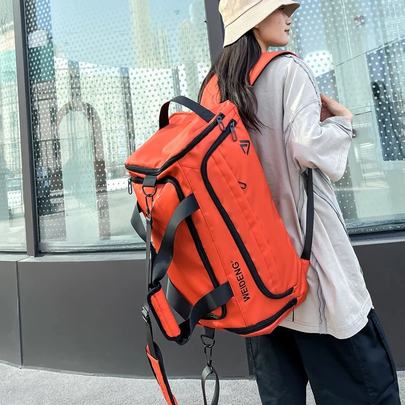 Duffle Bag Water-Resistant Multiple Pockets & Shoe Pocket