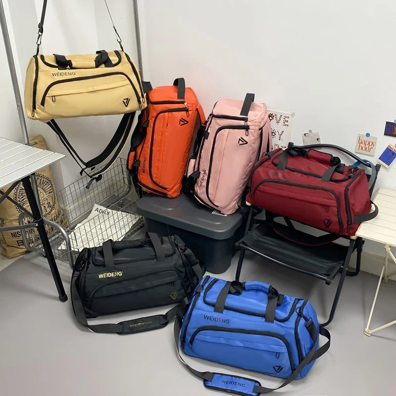 Duffle Bag Water-Resistant Multiple Pockets & Shoe Pocket