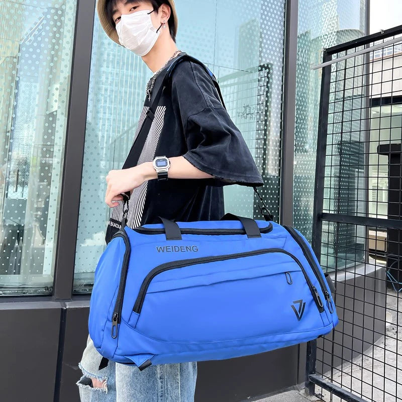Duffle Bag Water-Resistant Multiple Pockets & Shoe Pocket