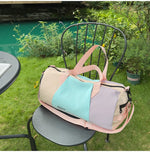 Duffle Bag Water-Resistant Multiple Pockets & Shoe Pocket