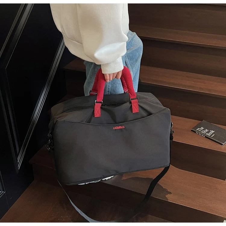Duffle Bag Water-Resistant Padded Handles & Detachable Shoulder Strap