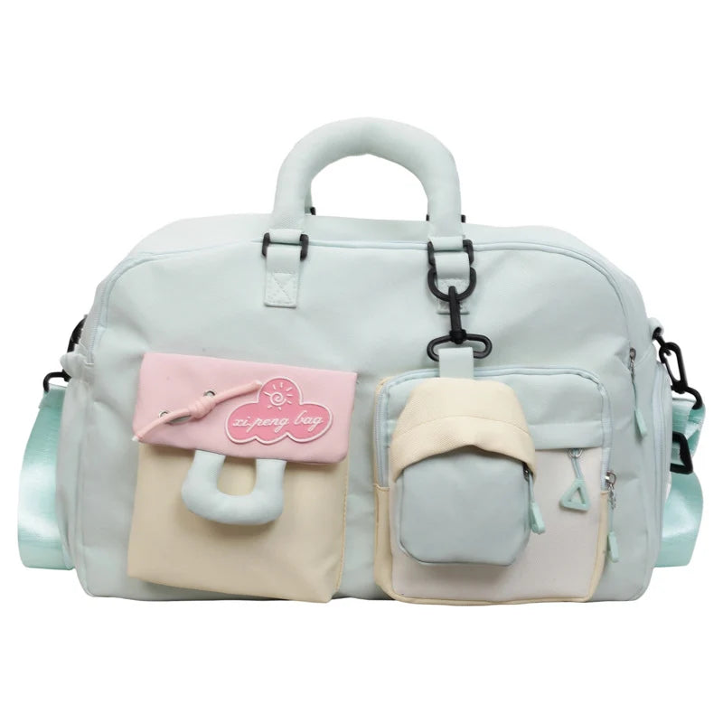 Duffle Bag Water-Resistant Padded Handles & Detachable Strap