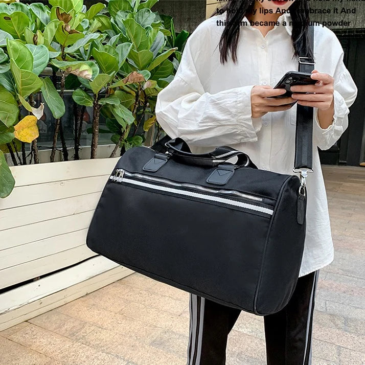 Duffle Bag Water-Resistant Padded Shoulder Strap & Dual Handles