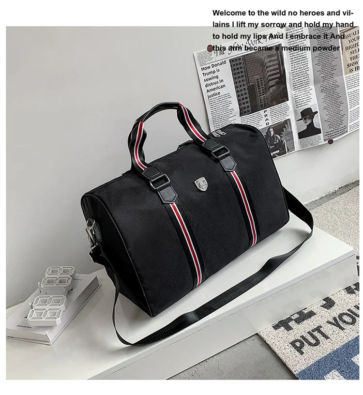 Duffle Bag Water-Resistant Padded Shoulder Strap & Dual Handles