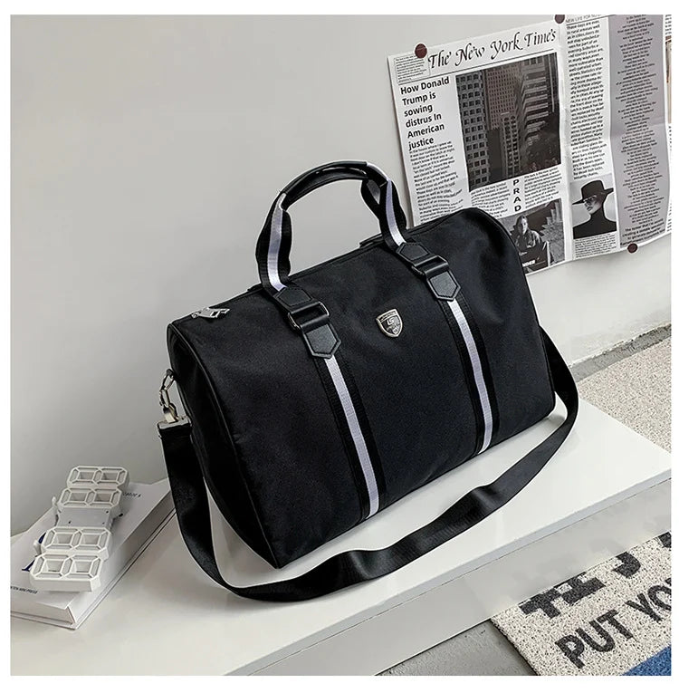 Duffle Bag Water-Resistant Padded Shoulder Strap & Dual Handles